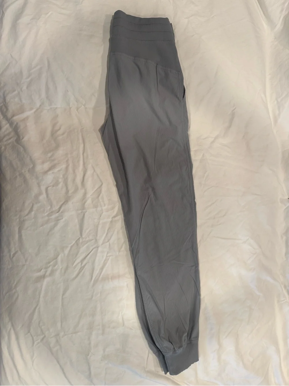 lululemon athletica Light Gray Ribbed Waist Joggers